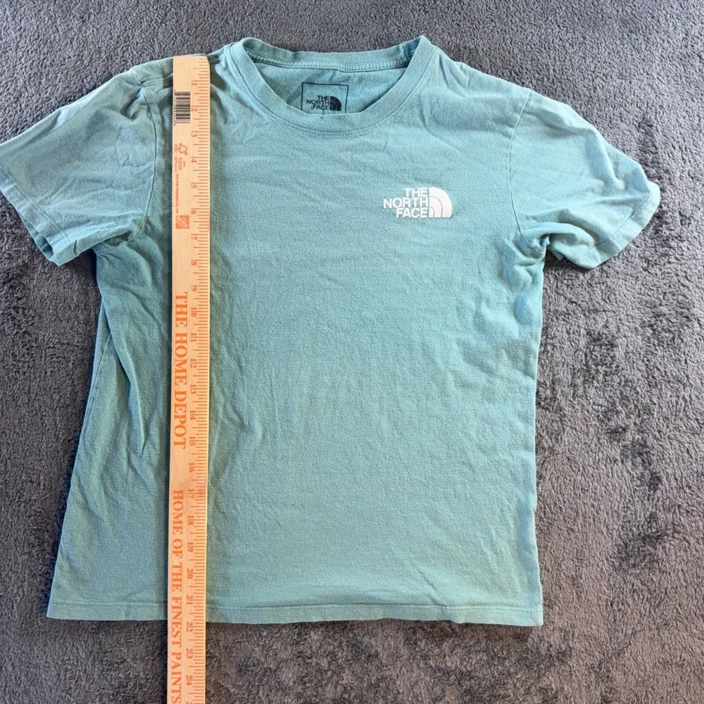The North Face Womens Teal Blue Never Stop Exploring Graphic T-Shirt Small - Picture 6 of 7